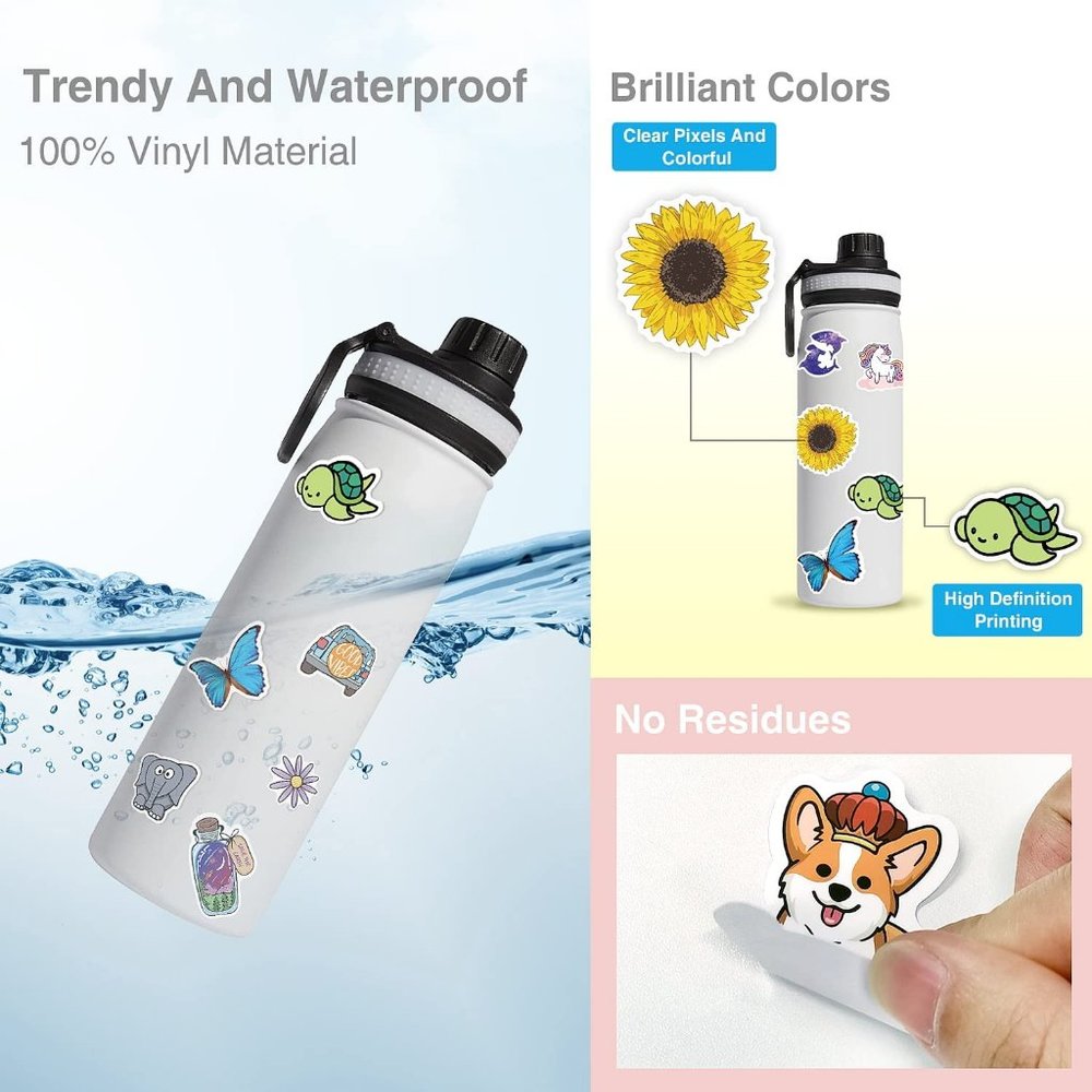 3/$15 - NEW (10 Count) VARIETY PACK OF VINYL STICKERS Waterproof Stickers 2-3 in - Picture 11 of 12
